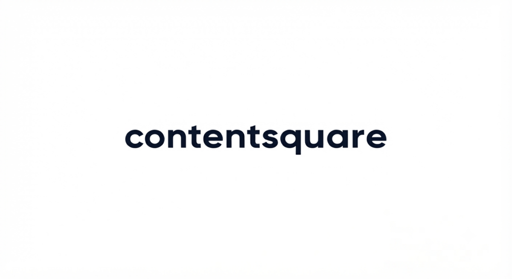 Logotipo corporativo de Contentsquare opiniones en color azul oscuro (#0f172a), mostrando solo la tipografía sans-serif sobre un fondo blanco limpio.